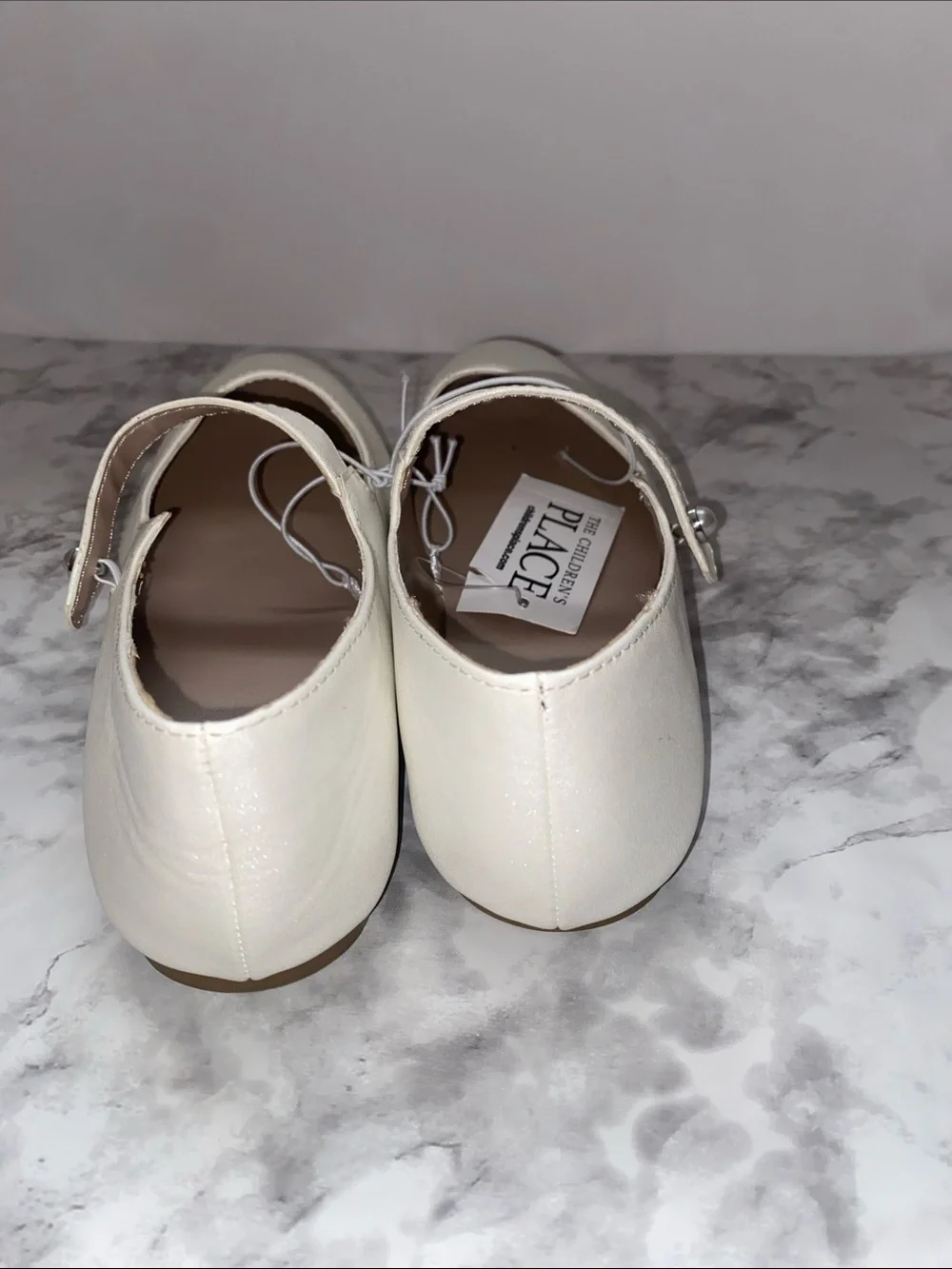 The Children's Place Cream Mary Jane Flats